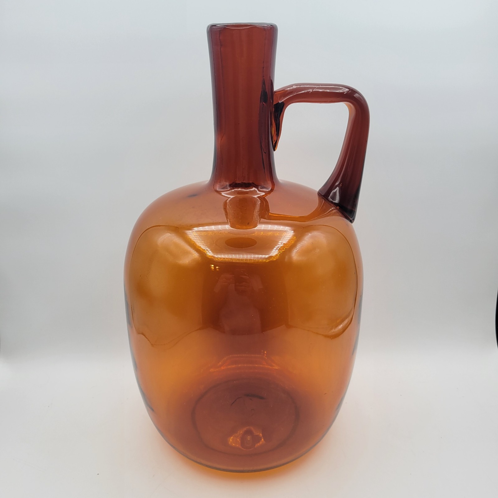 BLENKO 6526 Honey Large Jug Glass Moonshine U.S.A. 1965 & 1966 Joel Myers MCM