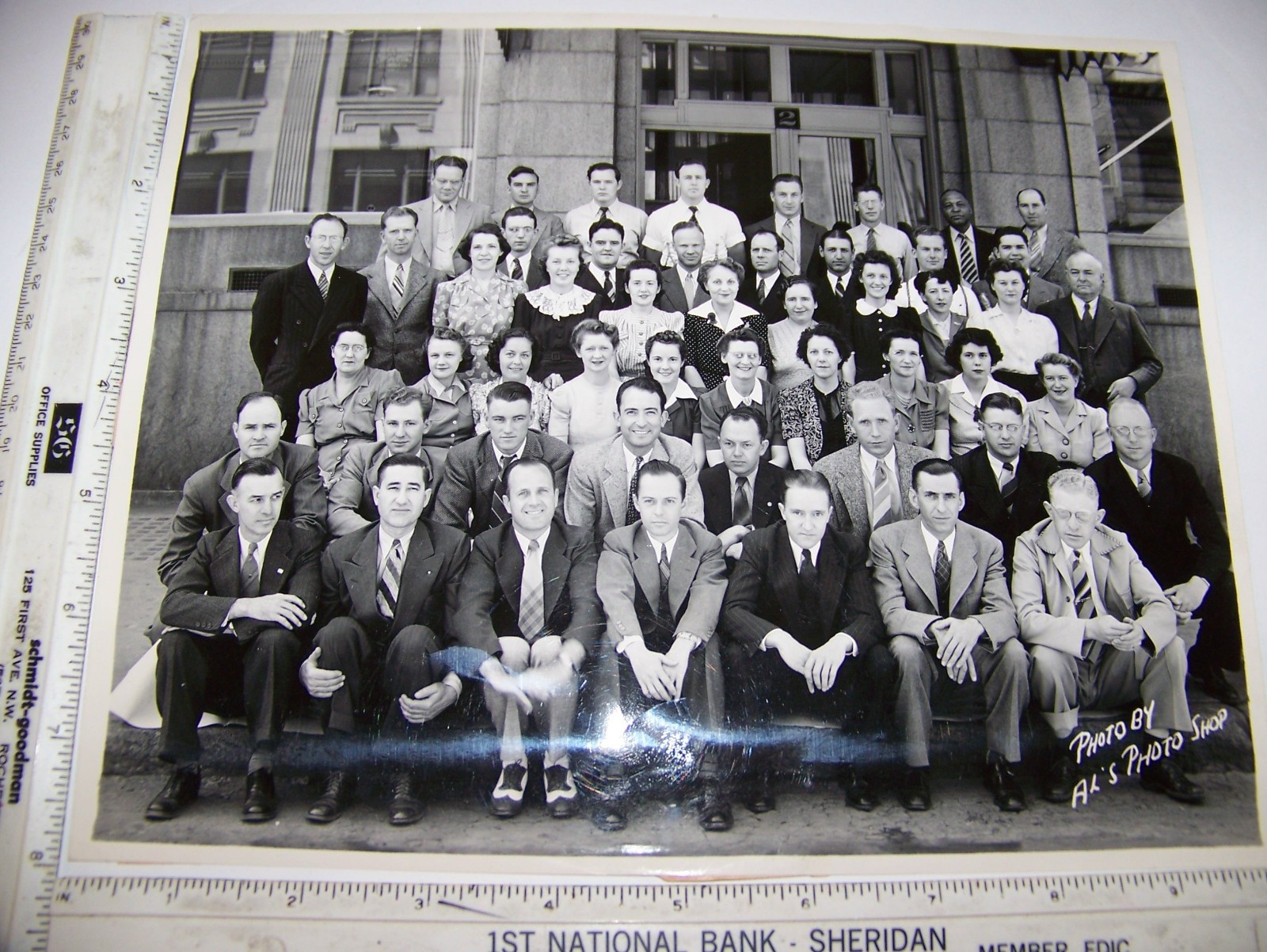 1942 TEXACO The Texas Company Building 2 West Broadway Butte Montana Employees