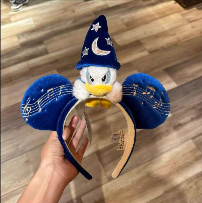 2026 HK Disney Mickey\'s PhilharMagic Ear Magician Donald Headband Genuine