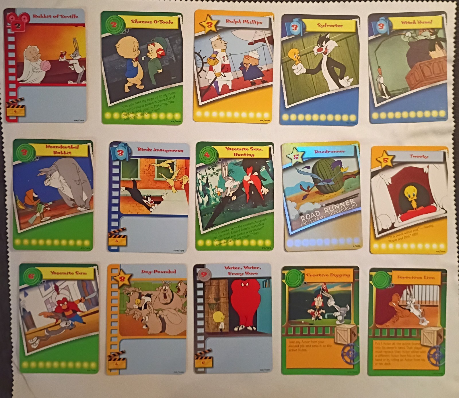 Wizards Of The Coast, Looney Tunes Card Set (15 Card Lot) Warner Bros. Unused