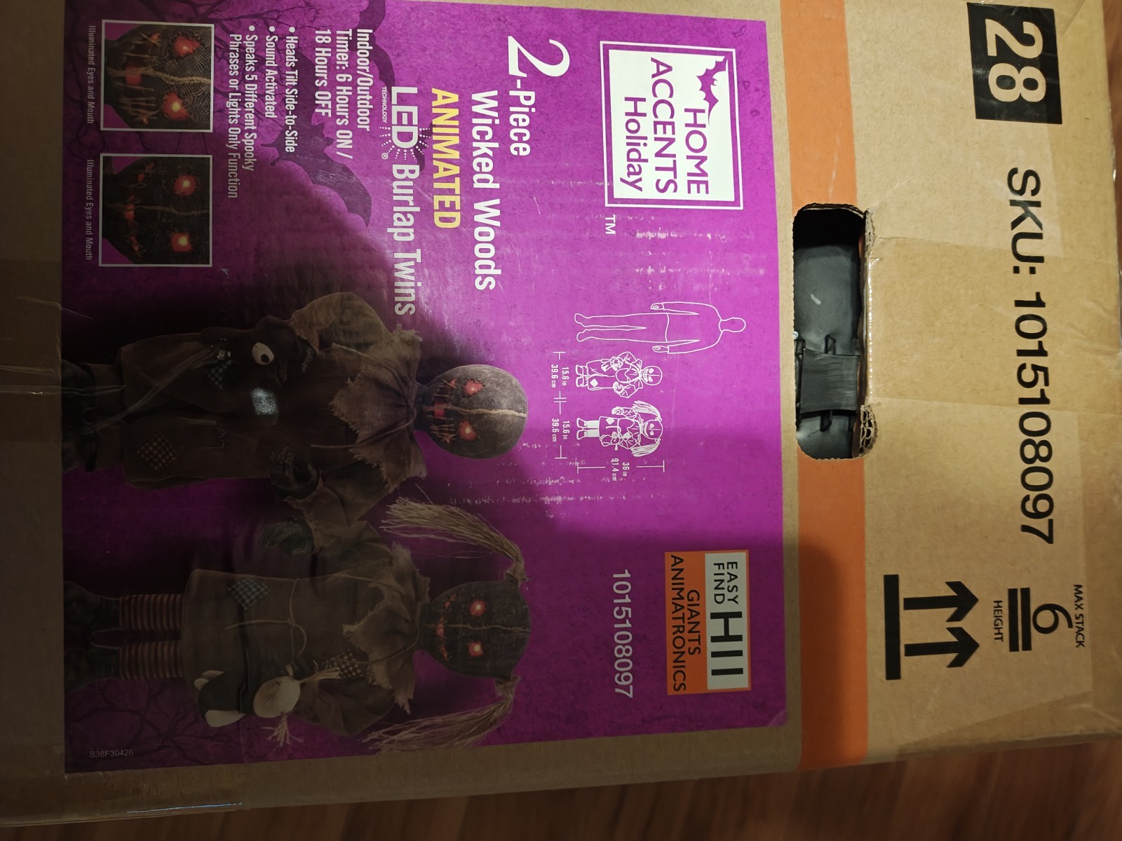 Home Depot Wicked Woods Burlap Twins Animated Halloween Animatronic Home Depot Wicked Woods Burlap Twins Animated Halloween Animatronic