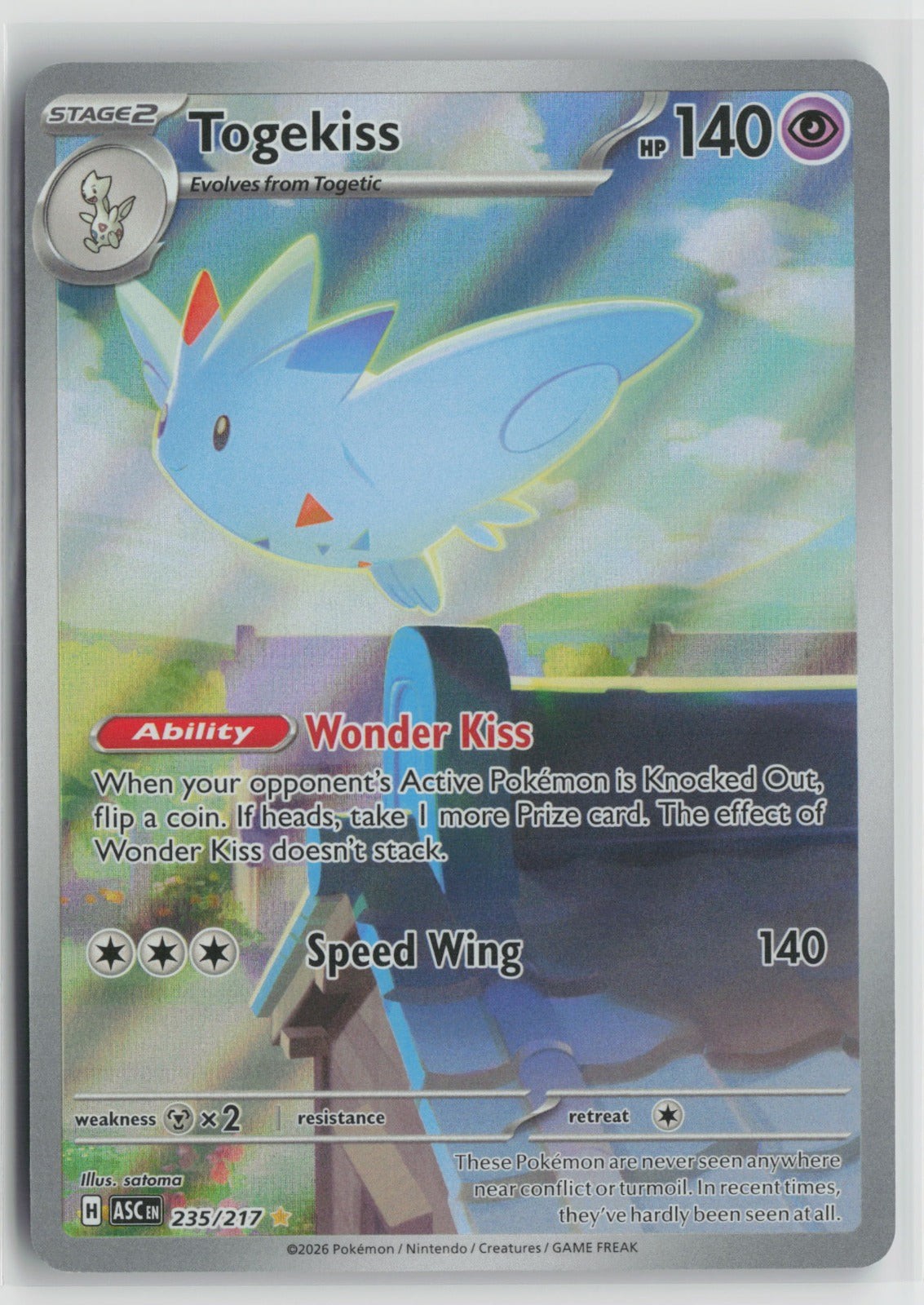 Togekiss Illustration Rare Holo ASC 235/217 NM