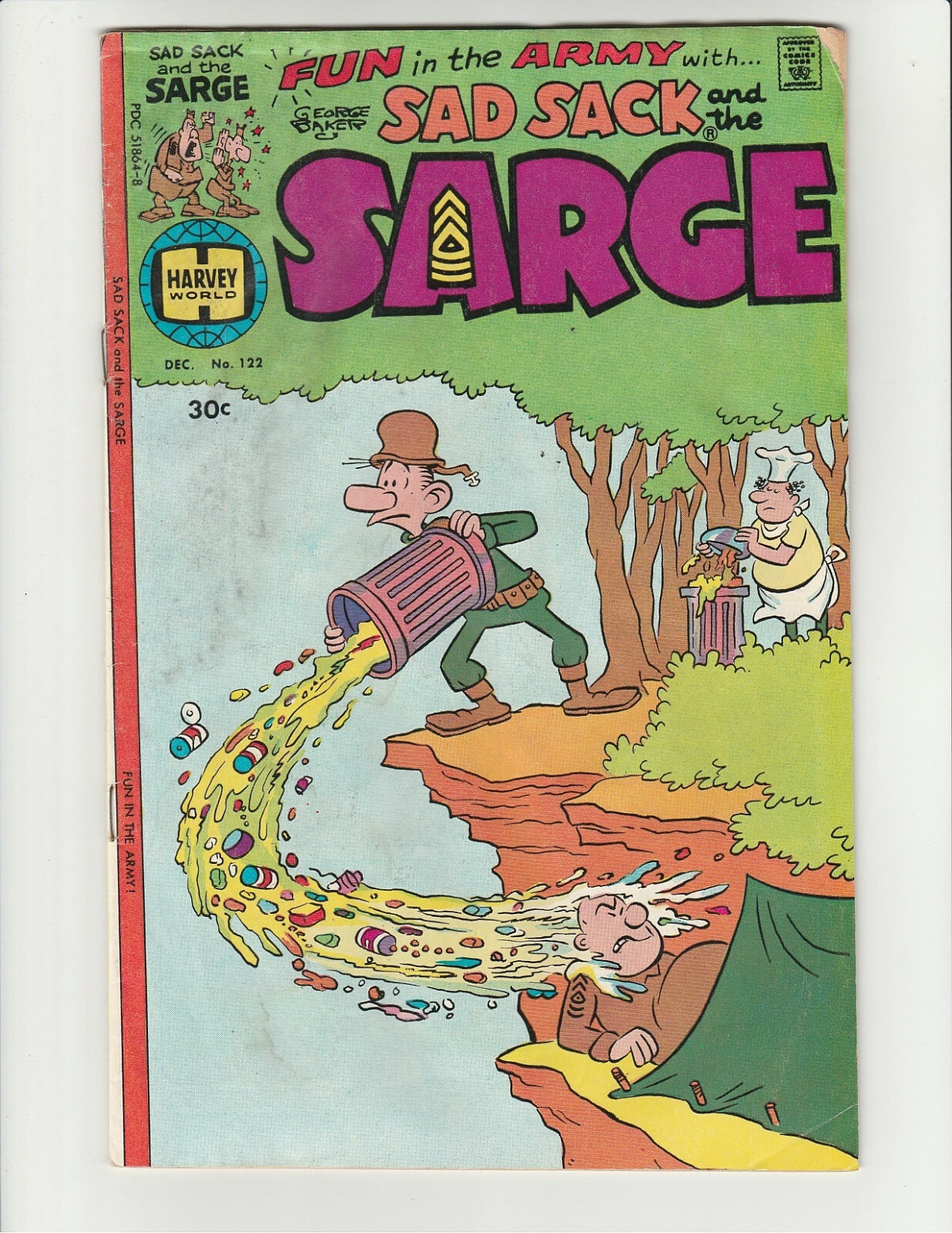 Sad Sack and the Sarge #122 Harvey Comics 1976 (3.0) Good/Very Good (G/VG) Sad Sack and the Sarge #122 Harvey Comics 1976 (3.0) Good/Very Good (G/VG)