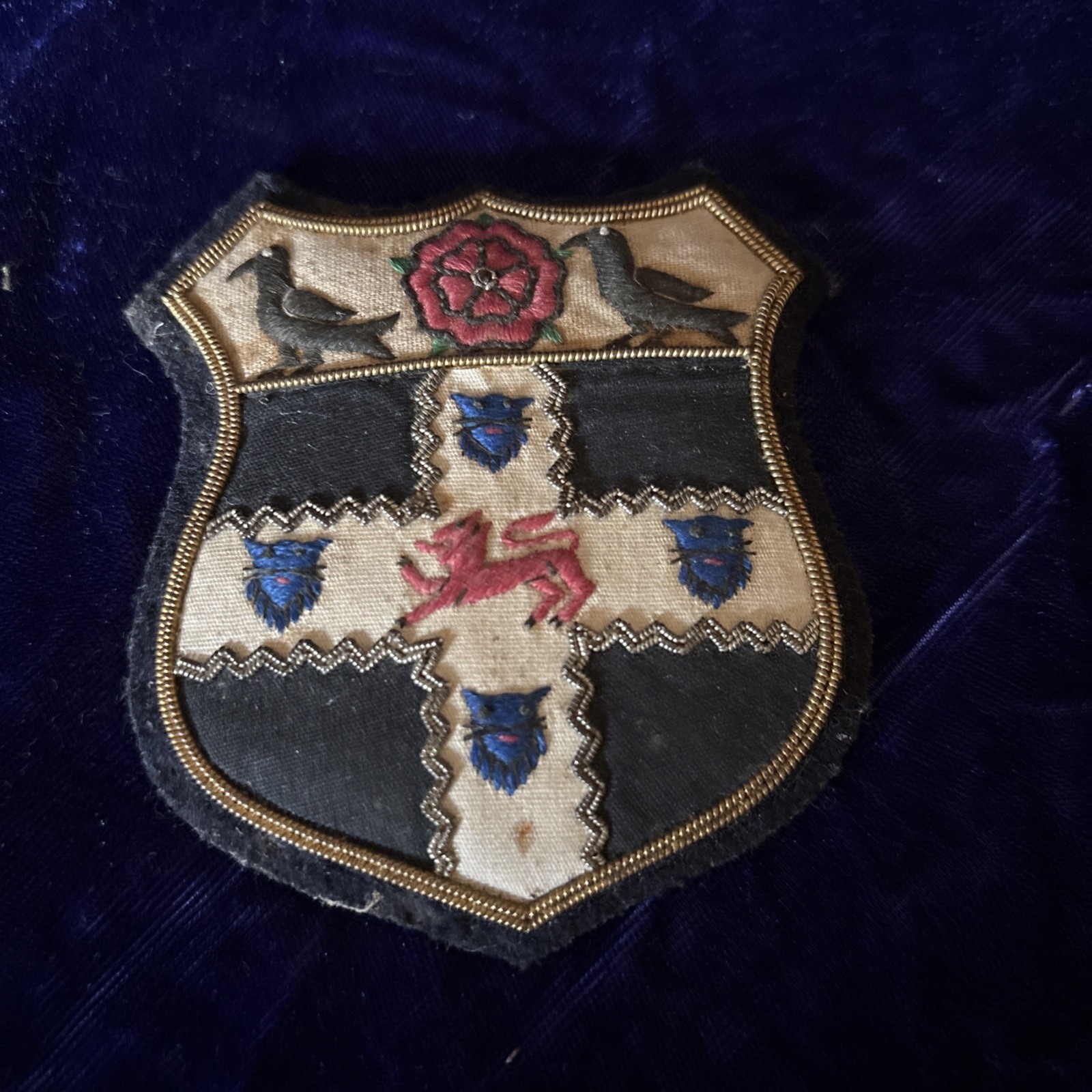 Christ Church Oxford embroidered crest patch vintage 3.5x3.5” vintage Christ Church Oxford embroidered crest patch vintage 3.5x3.5” vintage