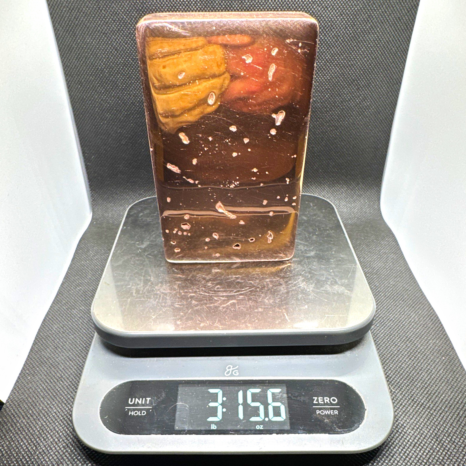 POLISHED COPPER BAR .999 - 3.15 lb Copper ingot 