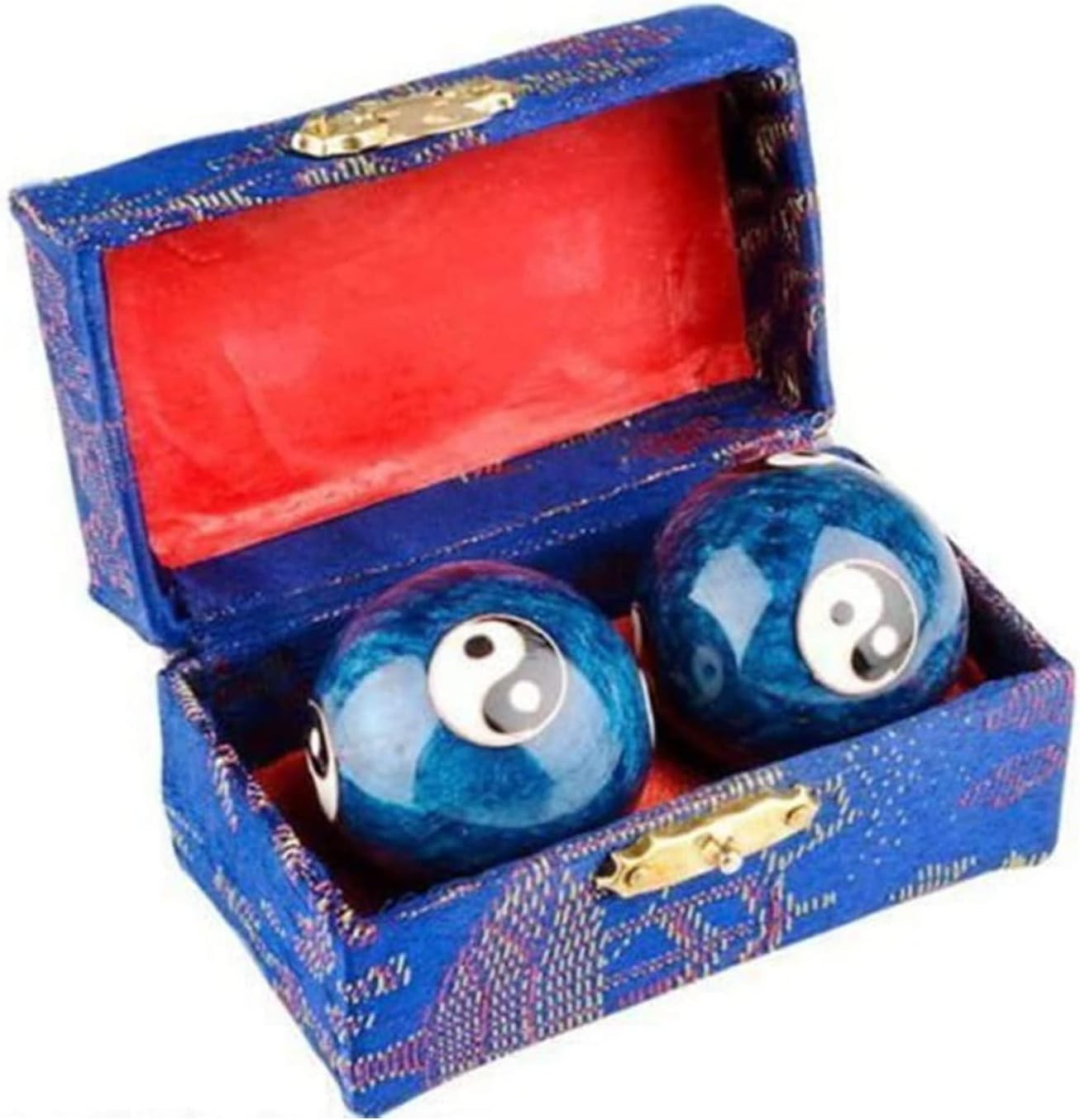 Japanbargain, Set of 2 Chinese Baoding Balls Hand Exercise Therapy Balls Stress Japanbargain, Set of 2 Chinese Baoding Balls Hand Exercise Therapy Balls Stress