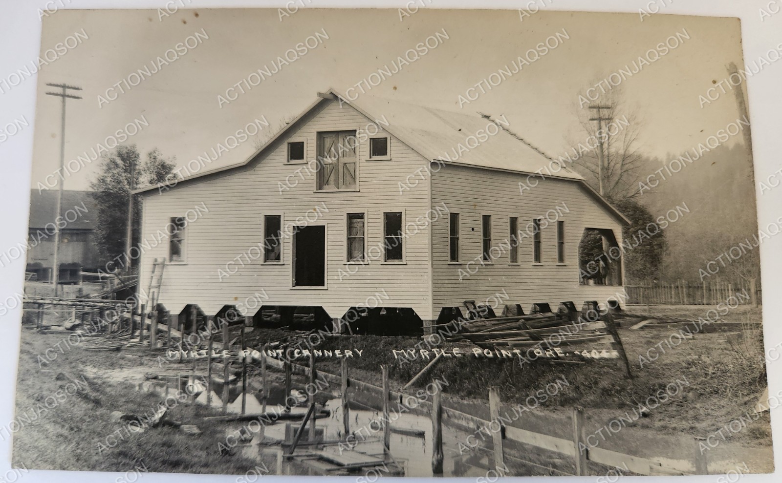 RPPC Myrtle Point Oregon Cannery Building 1911 Antique Early 1900's