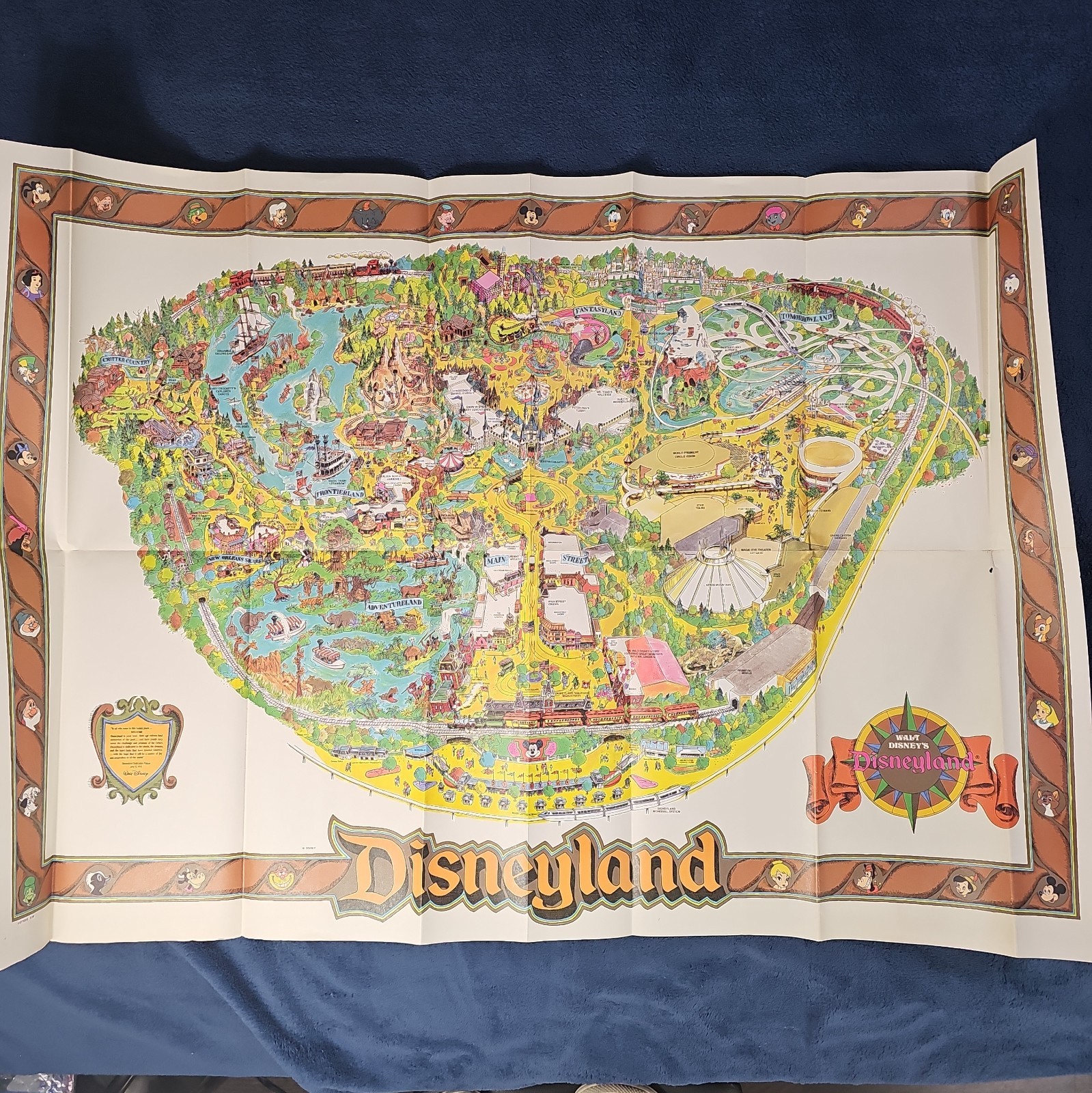 Vintage 1989 Disneyland Map 44