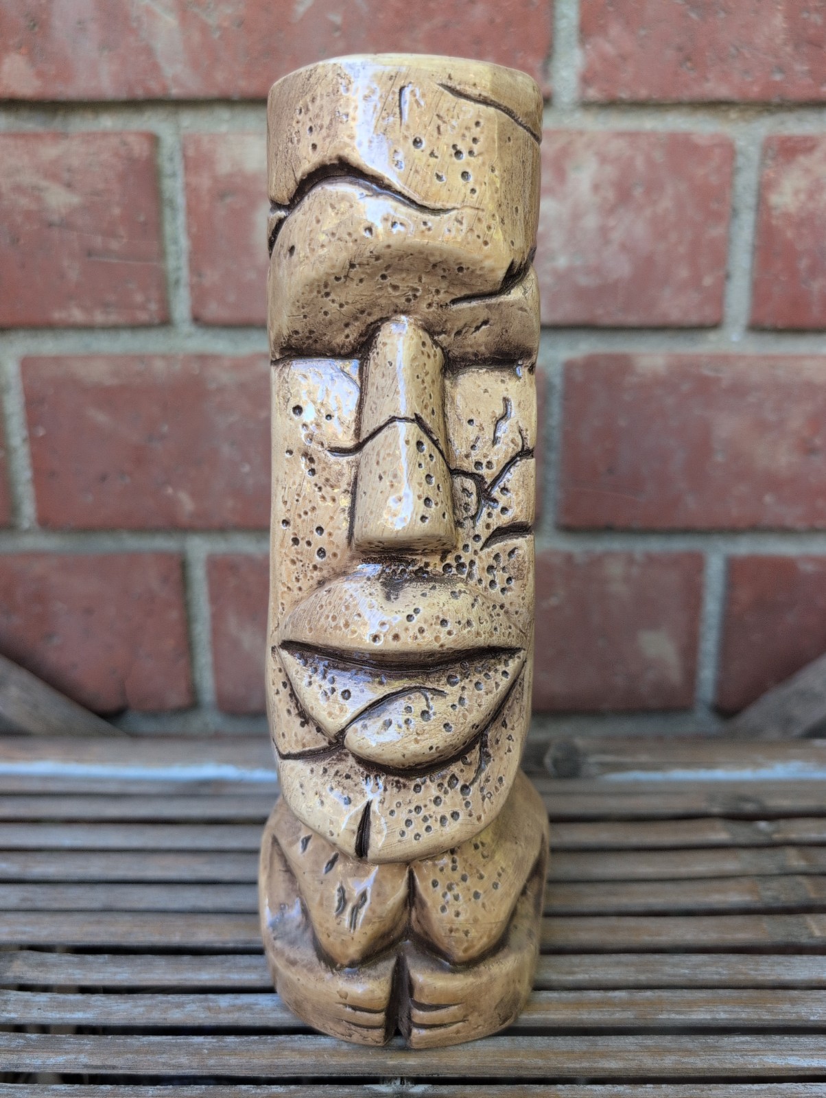 Tonga Hut Mug Beige & White Original Edition Super Limited Edition Tiki Mug Cup