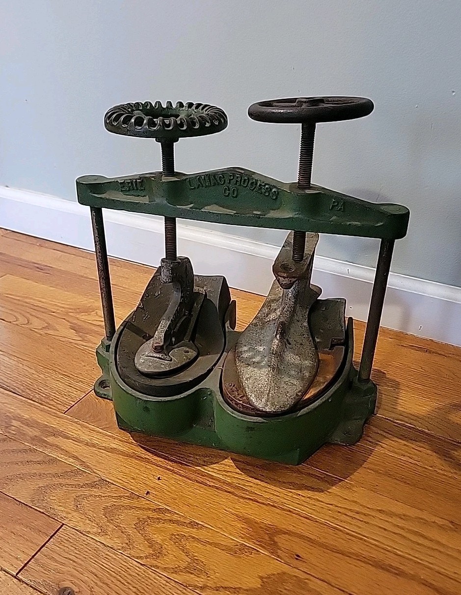 Vintage Lamac Process Shoe Sole Press Erie PA