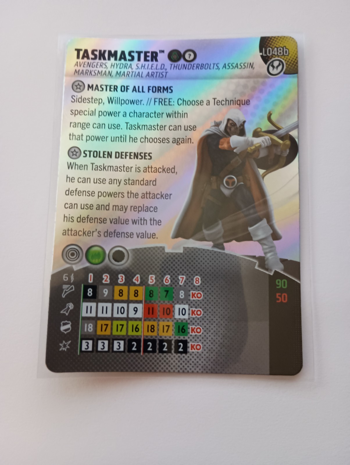 Heroclix Taskmaster L048b Legacy Card Marvel Thunderbolts