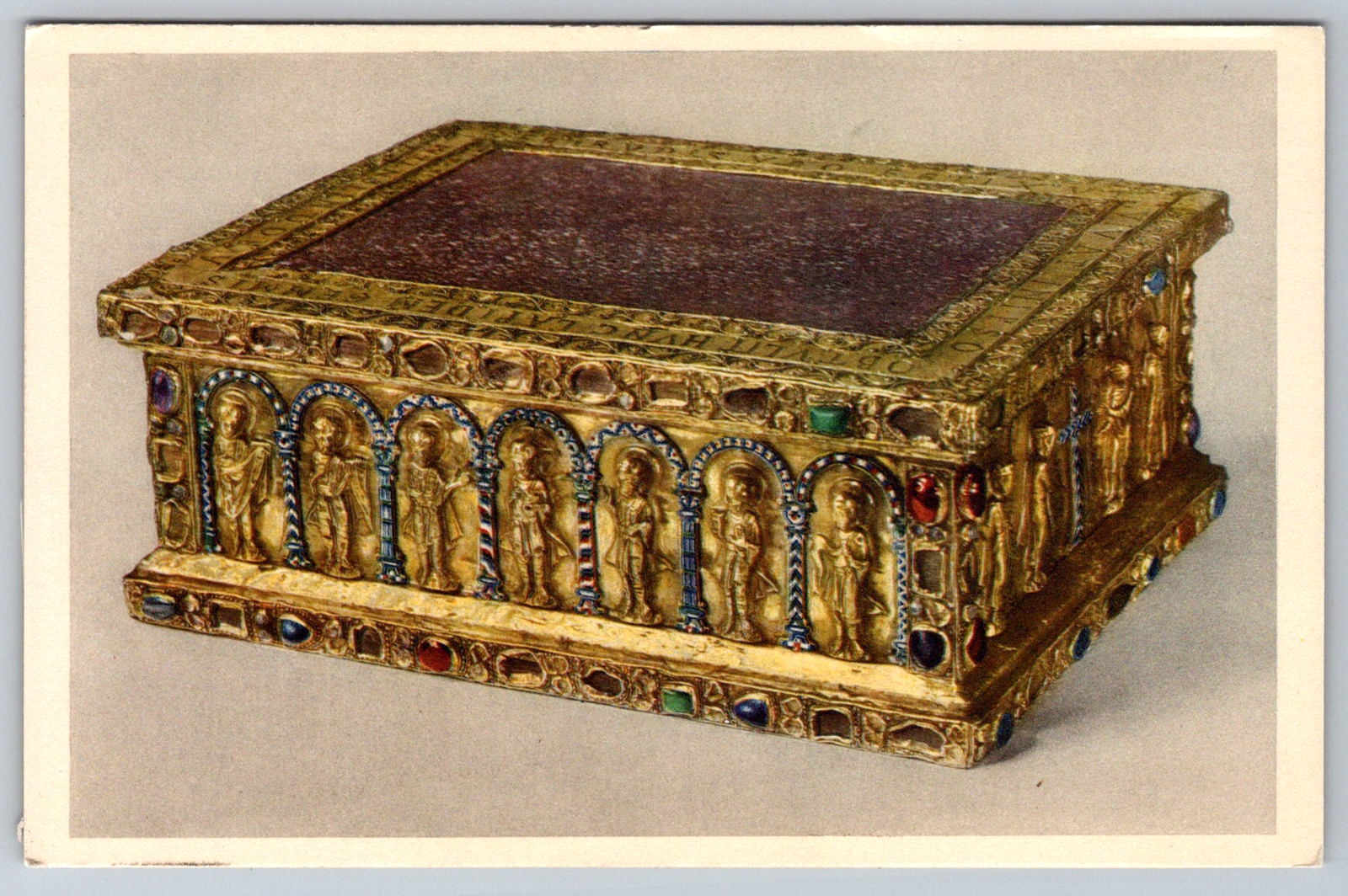 c1940s Cleveland Museum Art Gertrudis Portable Altar Postcard c1940s Cleveland Museum Art Gertrudis Portable Altar Postcard