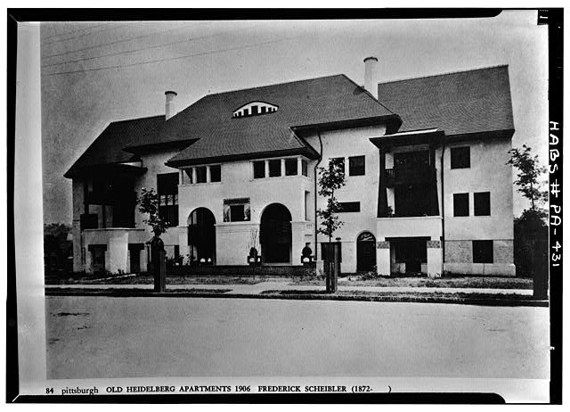 Pittsburgh PA 1906 Heidelberg Apartments & Cottages Braddock Ave Waverly St