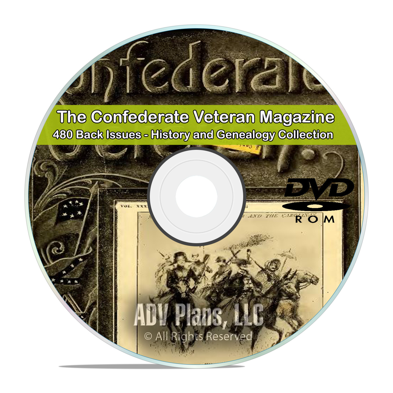 The Confederate Veteran Magazine 480 issues Civil War Soliders Genealogy DVD