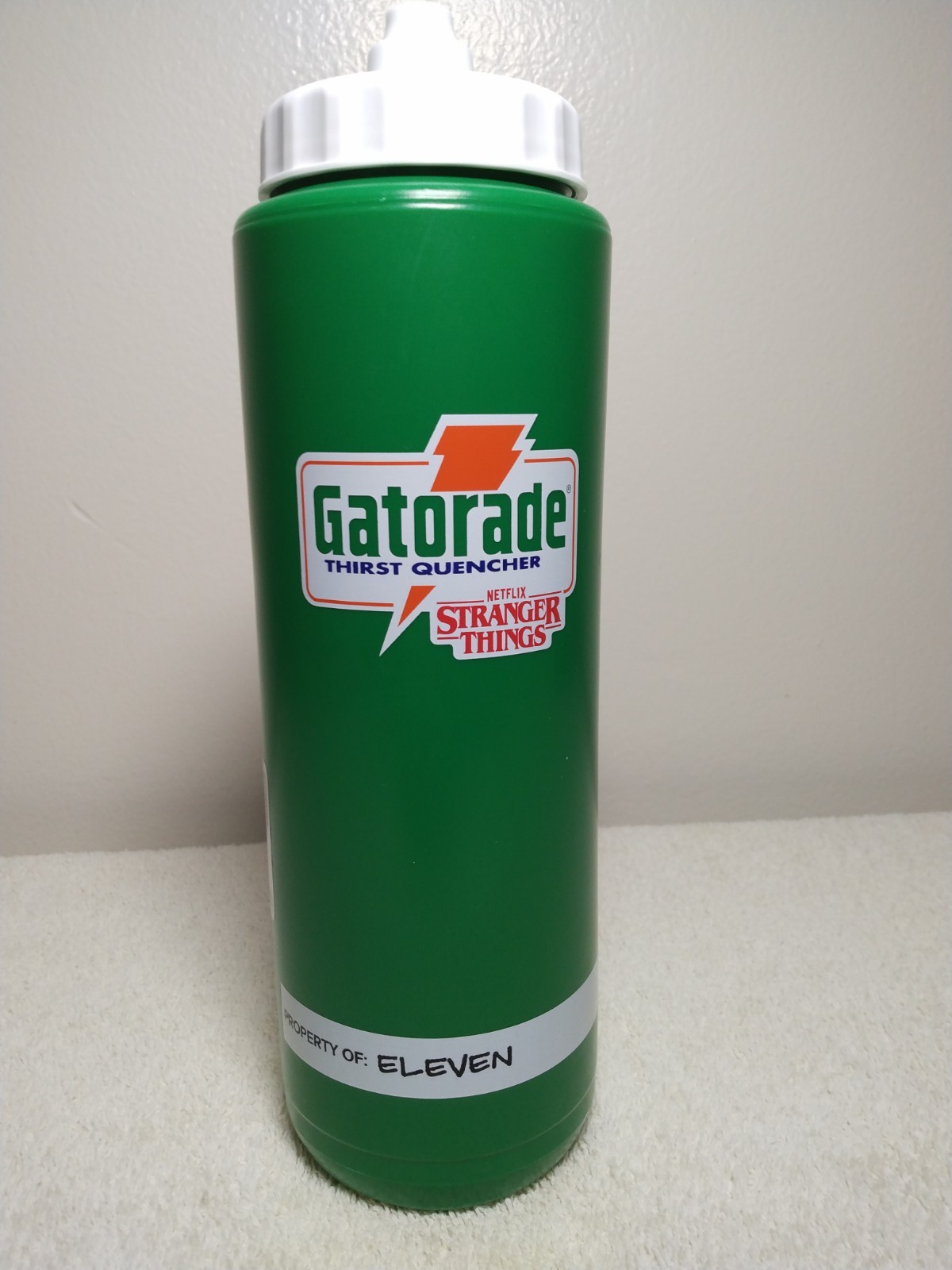 GATORADE X STRANGER THINGS Squeeze Bottle Property Of ELEVEN EXCLUSIVE RARE GATORADE X STRANGER THINGS Squeeze Bottle Property Of ELEVEN EXCLUSIVE RARE