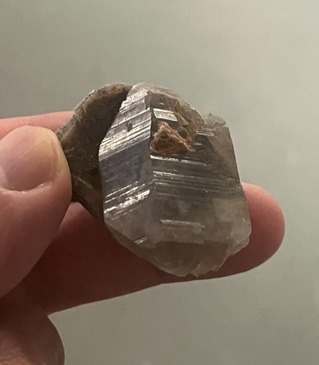 Smoky quartz, microcline from the Wausau complex, Marathon Co., Wisconsin Smoky quartz, microcline from the Wausau complex, Marathon Co., Wisconsin