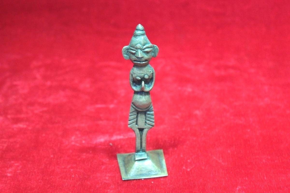 1900S OLD VINTAGE BRASS FIGURE ANTIQUE HOME DECORATIVE COLLECTIBLE