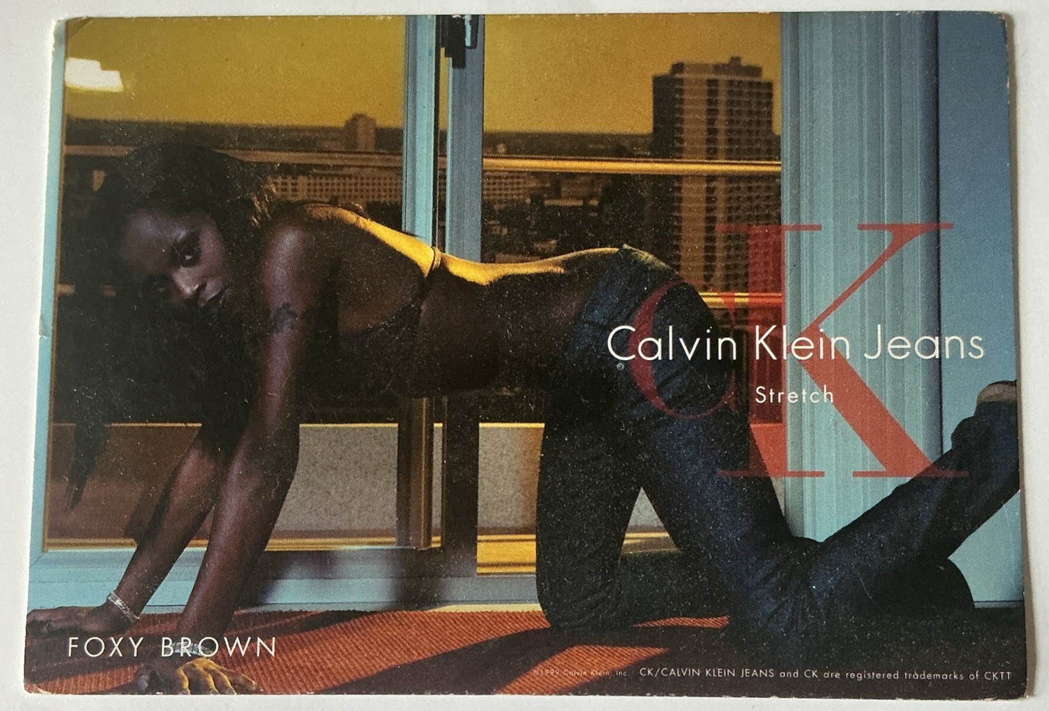 FOXY BROWN Calvin Klein Risqué Post Card