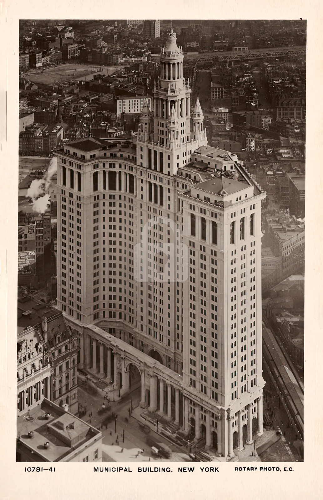 Municipal Building NYC New York RPPC Photo Postcard COPY