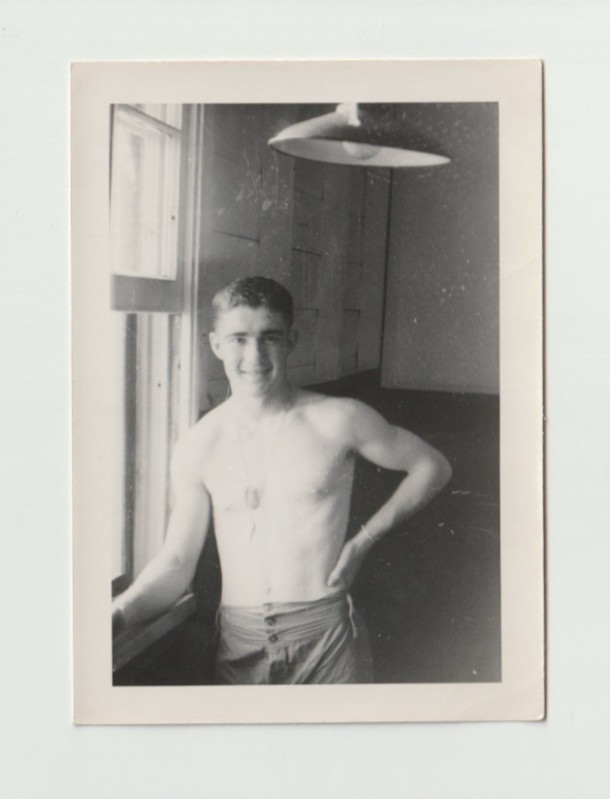 c.1940s Handsome Young Soldier in Underwear Barracks Gay Int c.1940s Handsome Young Soldier in Underwear Barracks Gay Int