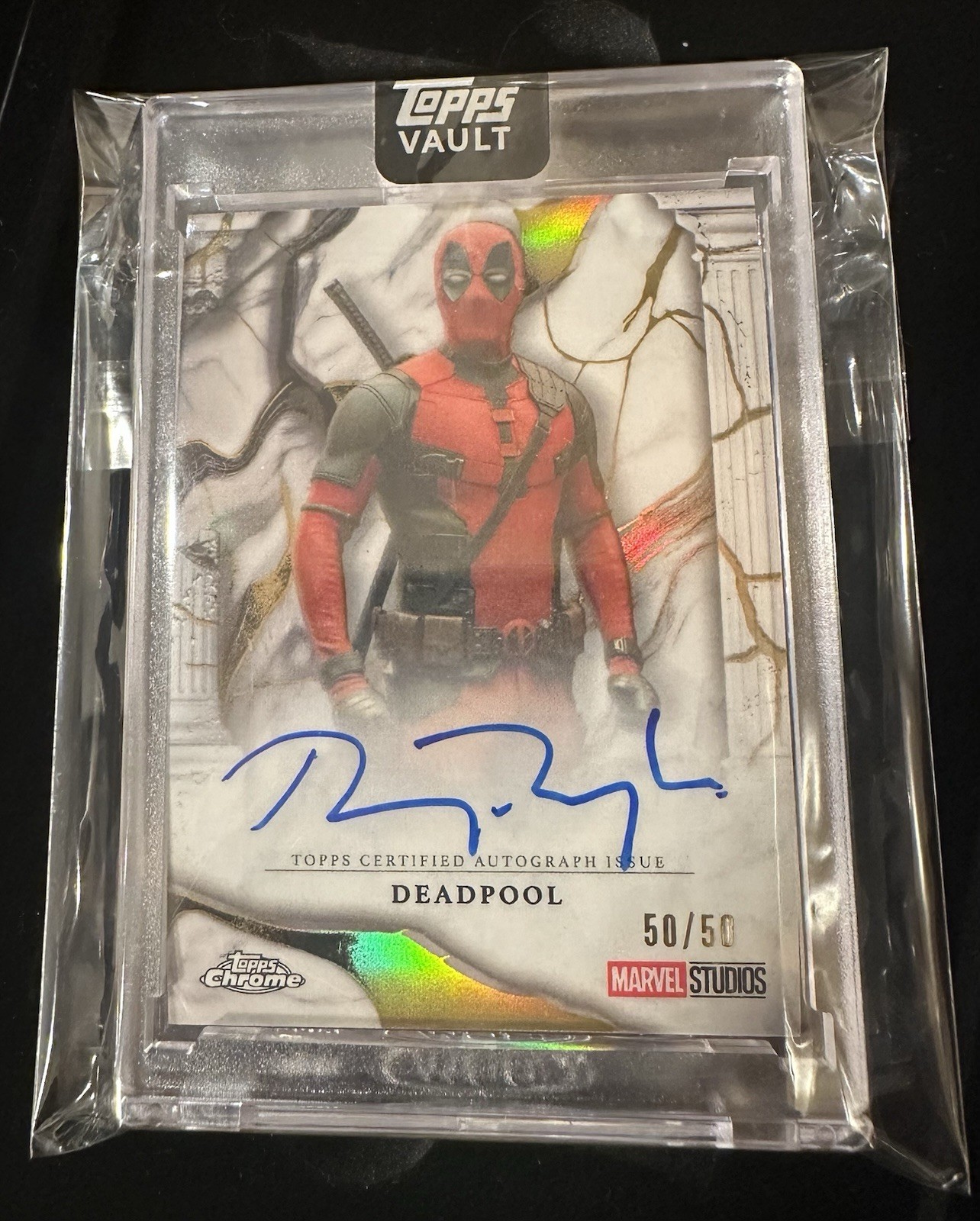 2025 Topps Vault Deadpool Auto 50/50 2025 Topps Vault Deadpool Auto 50/50