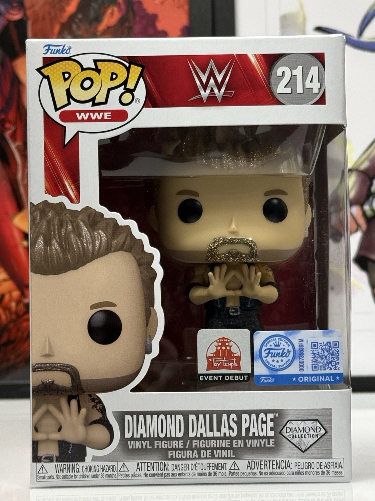 Funko Pop WWE Diamond Dallas Page #214 Diamond Collection Toy Temple LE 500