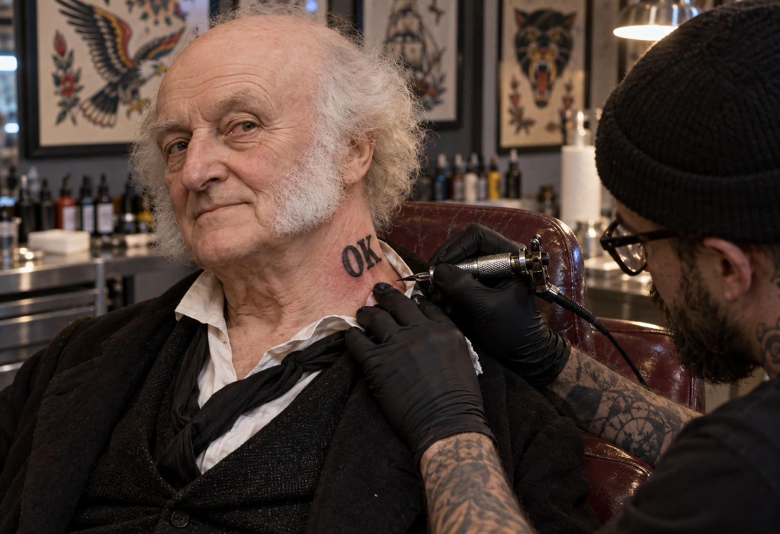 Martin Van Buren Presidential Neck Tattoo 13\
