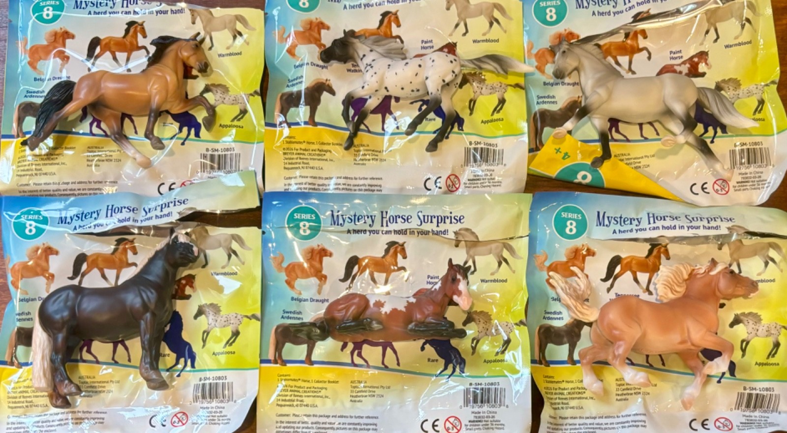 Breyer * 2026 TSC * Series 8 * NEW * COMPLETE SET OF 6 * Mystery Horse Surprise Breyer * 2026 TSC * Series 8 * NEW * COMPLETE SET OF 6 * Mystery Horse Surprise