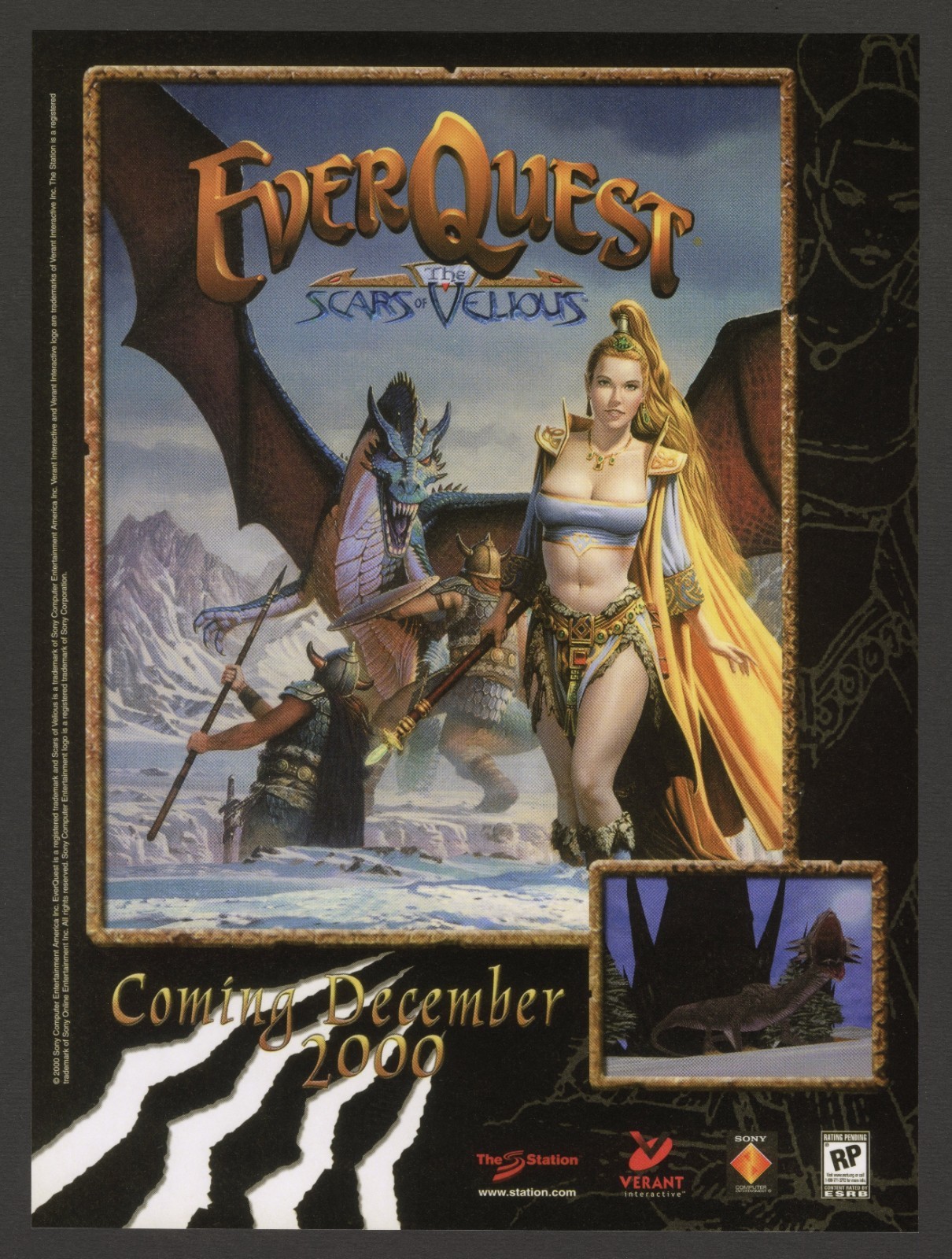 Everquest The Scars of Velious PC Game Expansion Promo Ad Wall Art Print Poster Everquest The Scars of Velious PC Game Expansion Promo Ad Wall Art Print Poster