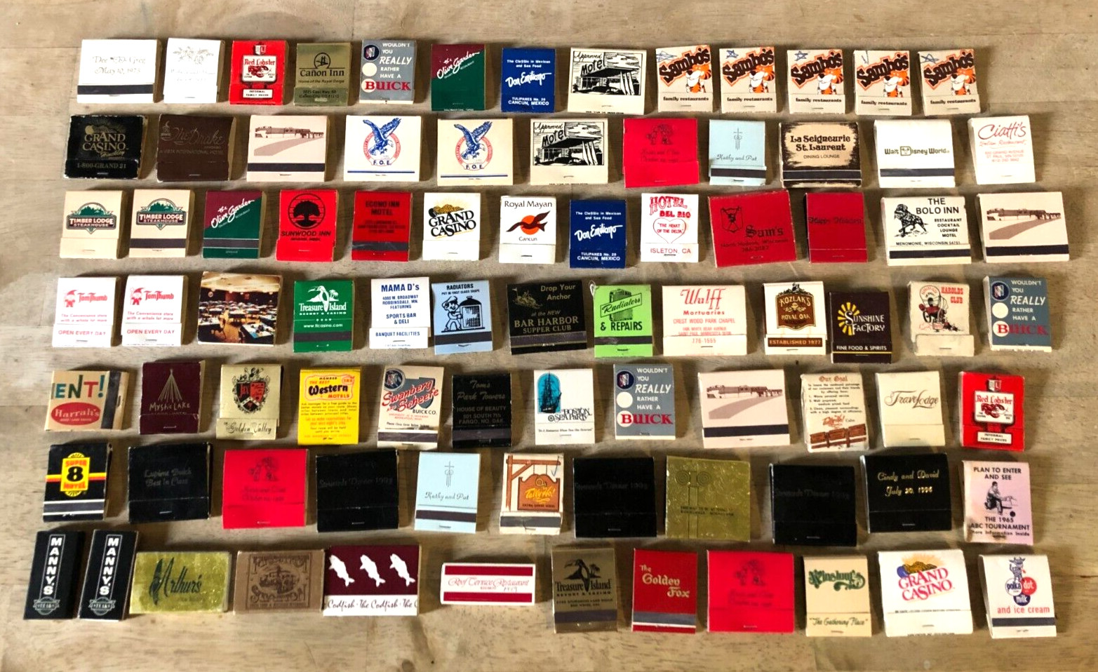 Vintage VTG Collectible Advertising Matchbooks Lot of 85