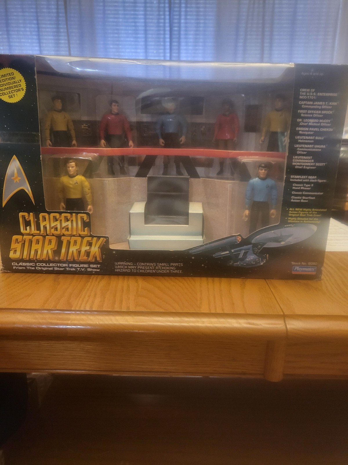 1993 Playmates Star Trek Classic Collector Figure Set Limited Edition No. 6090