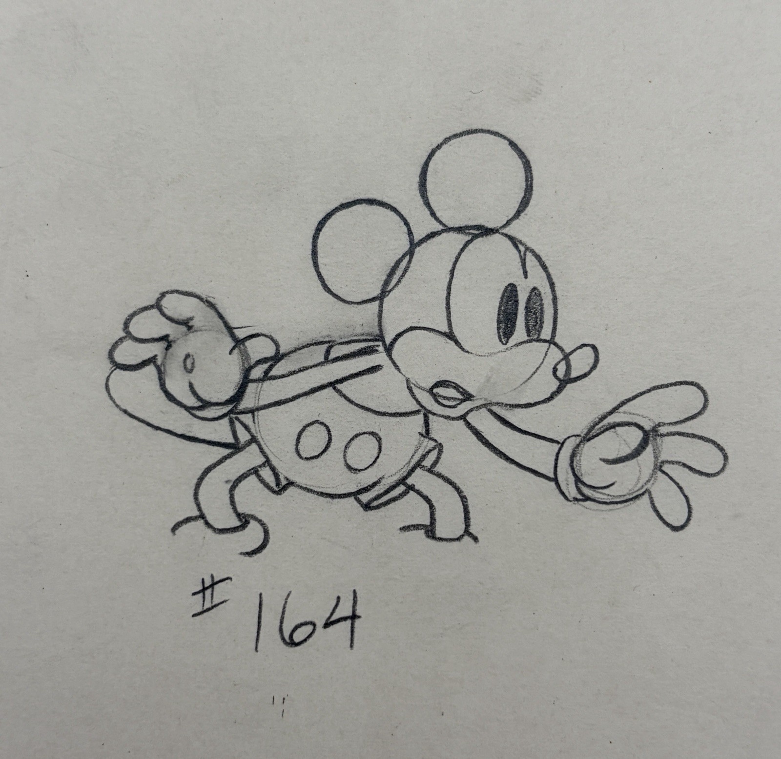 Giantland Mickey Mouse Production Drawing Cel Original Disney 1933
