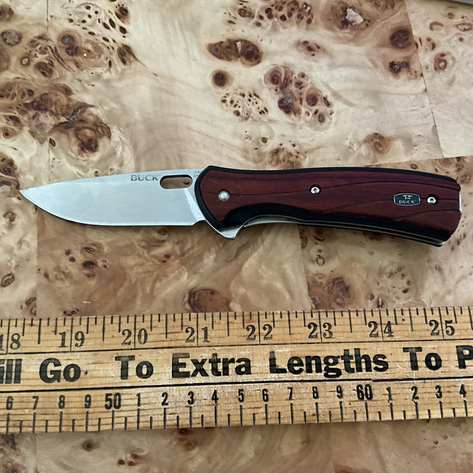 Buck USA 346 Folding Pocket Knife Belt Clip EDC