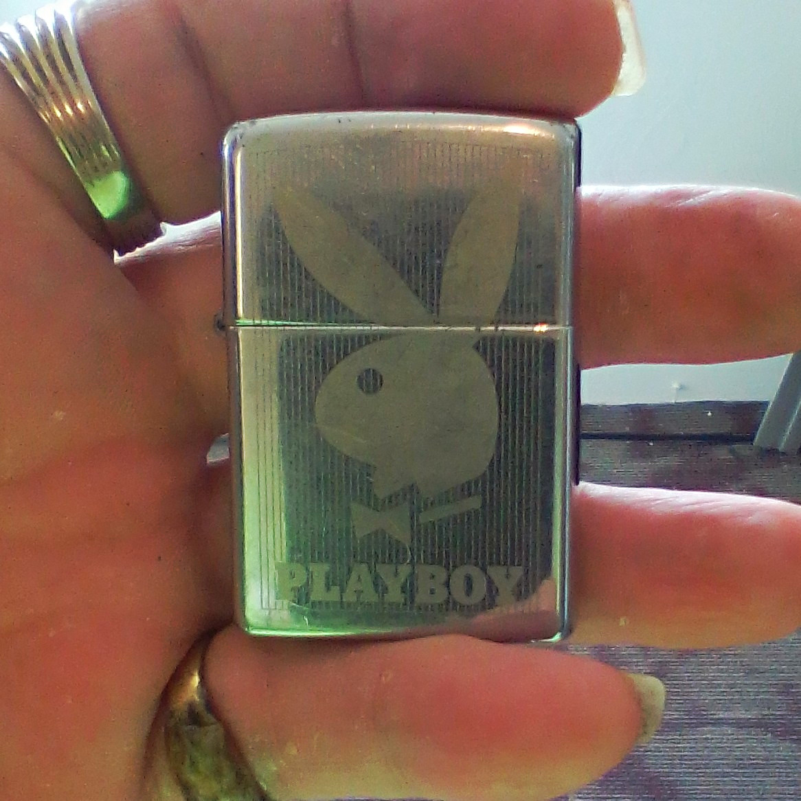 Zippo Playboy Bunny Logo Flip Top Lighter Chrome Playboy & Pinups Zippo Playboy Bunny Logo Flip Top Lighter Chrome Playboy & Pinups