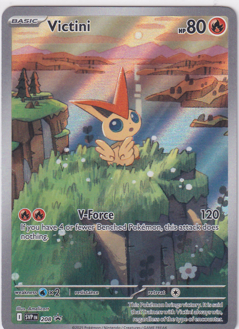 Nintendo Pokémon TCG Victini SVP EN 208 SV Promo Holo EN NM Nintendo Pokémon TCG Victini SVP EN 208 SV Promo Holo EN NM