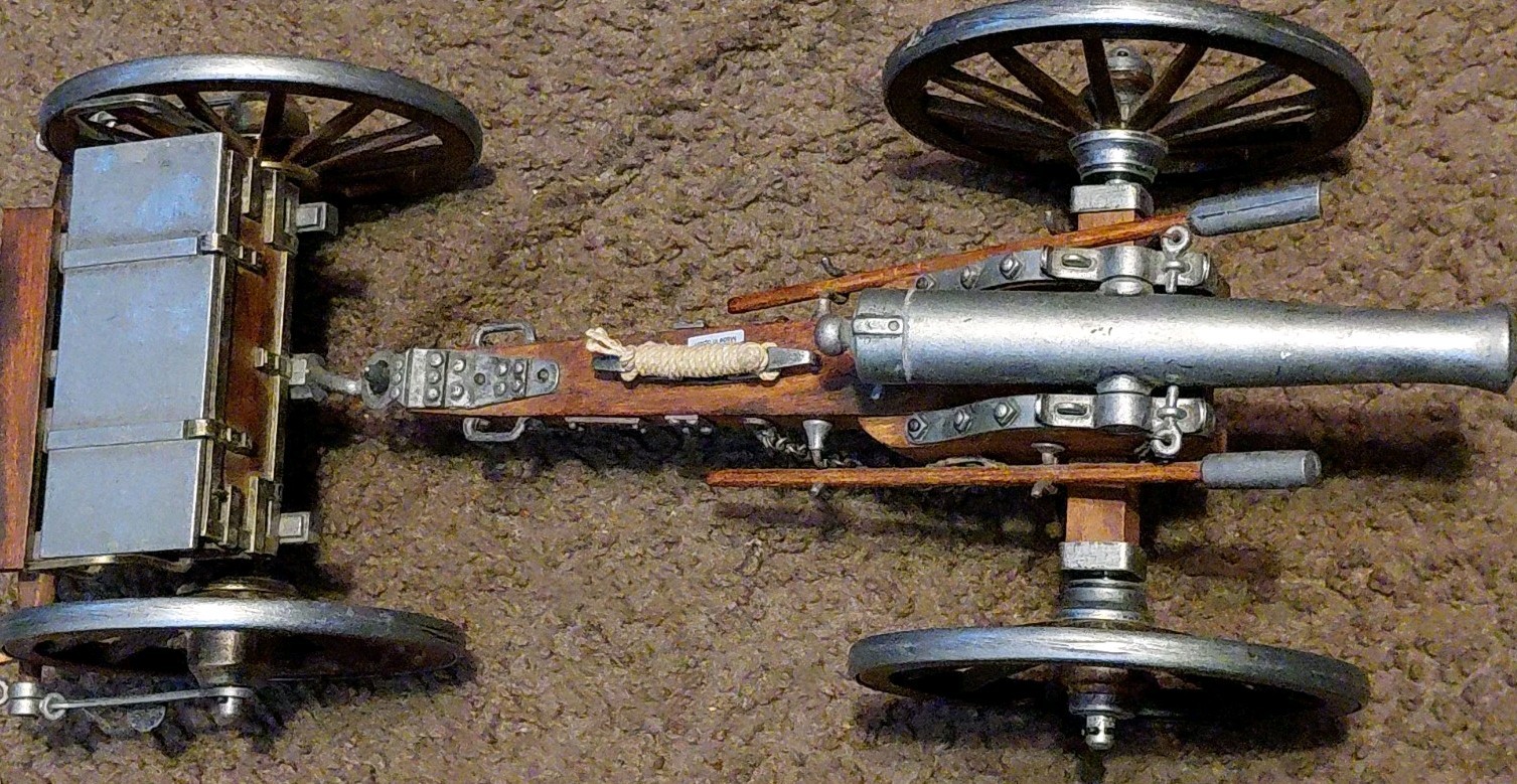 Vintage Denix Dahlgren 1861 Civil War Miniature Cannon & Limber Set Spain 20\