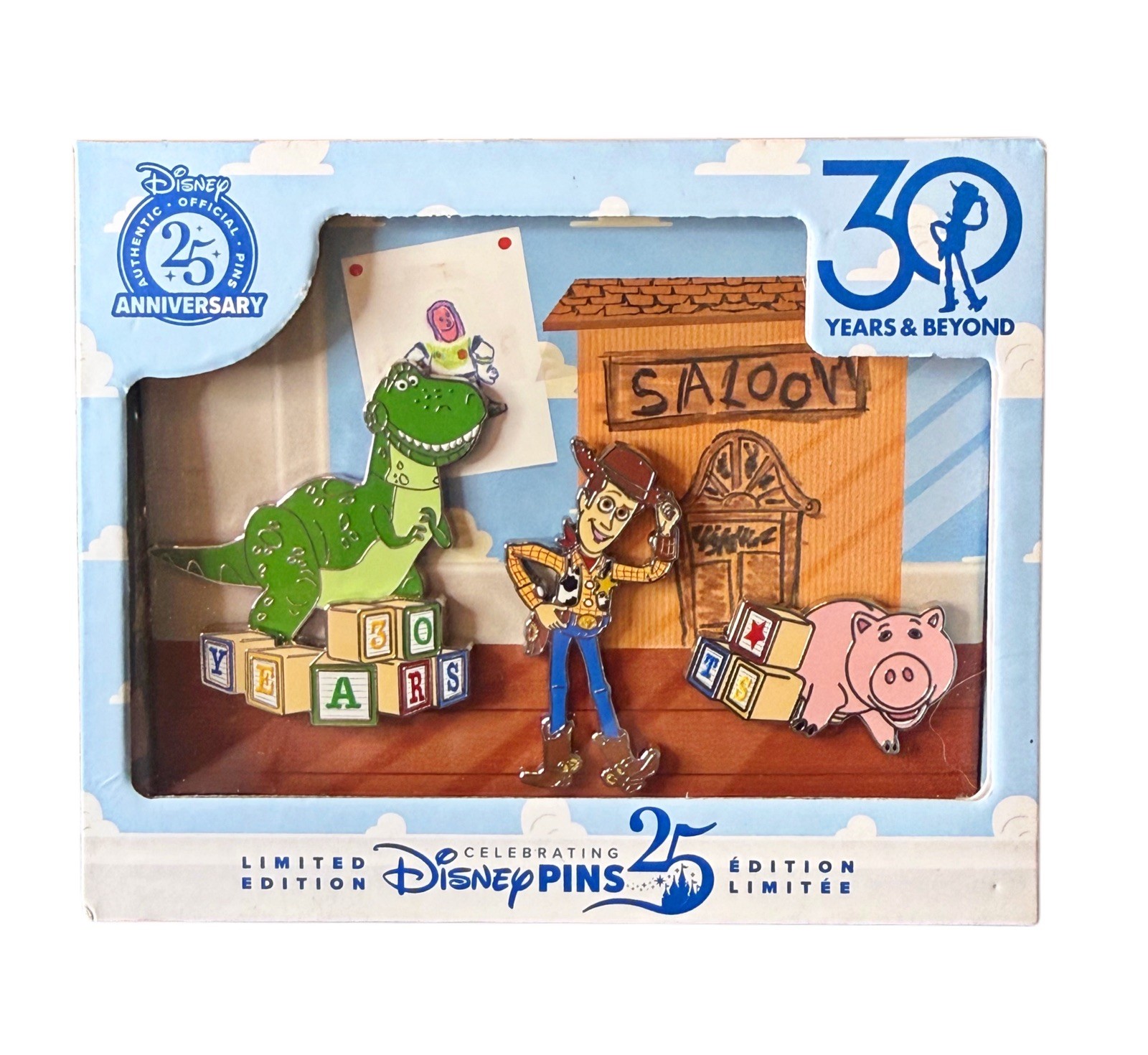 Disney Pixar Toy Story 30th Anniversary Pin Set – Limited Edition of 1965