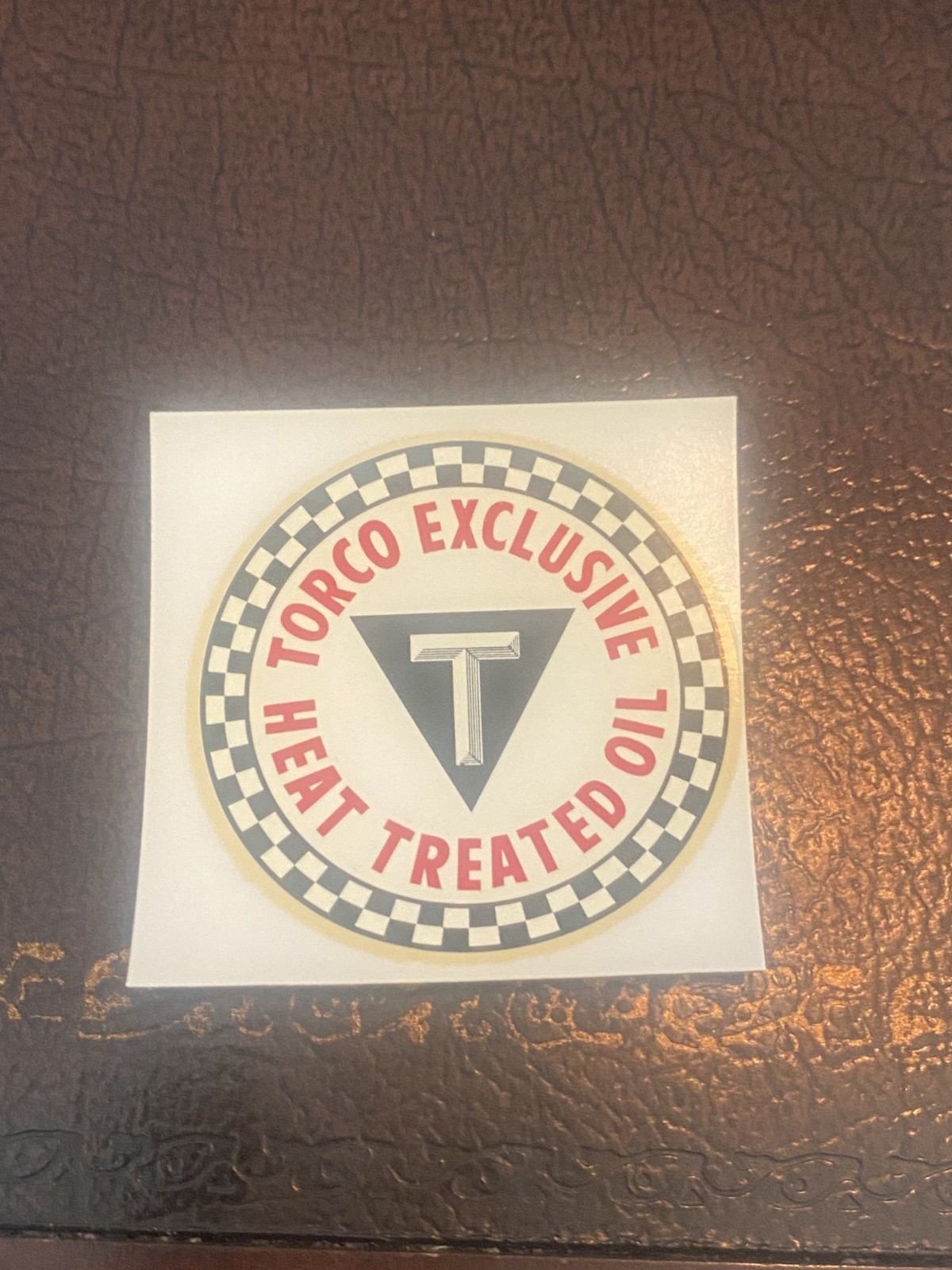 1960\'s Torco Heat Treated Oil Racing Performance Fuel Hot Rod Decal Vintage