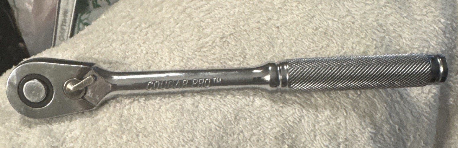 7 3/4” Cougar Pro E3426- 3/8” Dr Quick Release Ratchet, socket wrench tool vtg