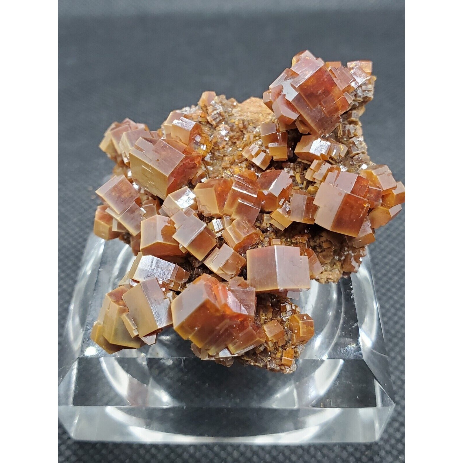 Unique red brownish Vanadinite SUPERB Crystal Specimen Morocco Healing Stone V6