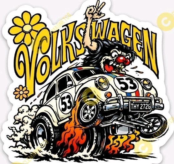 Bug STICKER - Muscle Car Piston Old School Ratfink Rat Fink classic Bug STICKER - Muscle Car Piston Old School Ratfink Rat Fink classic