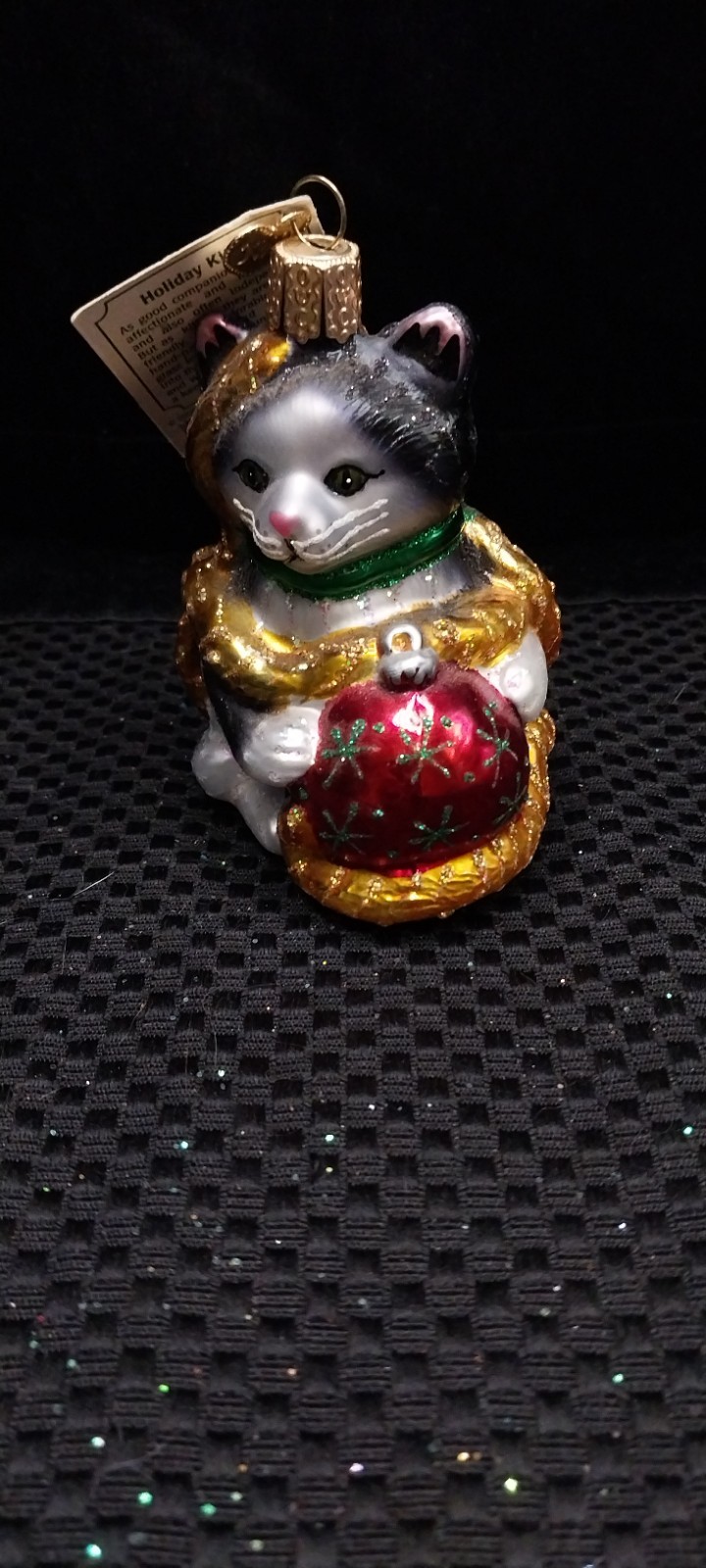Kittten Christmass Ornament - Old World Christmas - Brand New with Tags Kittten Christmass Ornament - Old World Christmas - Brand New with Tags
