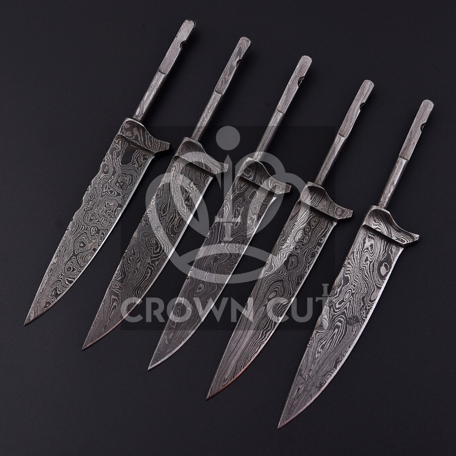 Damascus steel, Damask Blades, Hunting Nickers, Costumes Bavarian Blades x 5 Lot