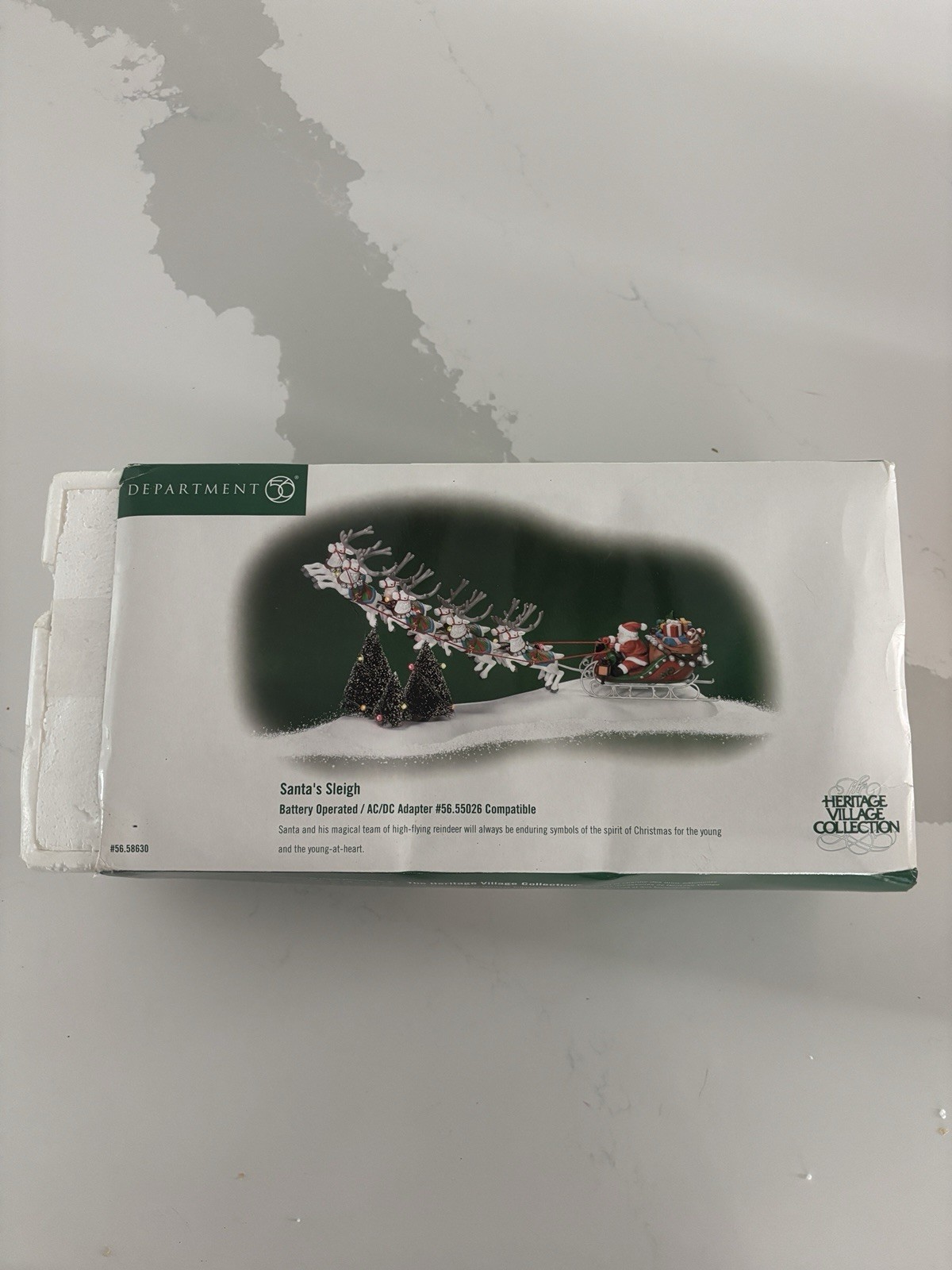 2000 Department 56 Santas Sleigh 58630 Heritage Village Collection