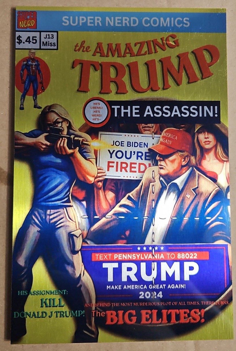 RARE REMASTERED SILVER Metal Donald Trump ASM 129 ORIGINAL Homage COMIC RARE REMASTERED SILVER Metal Donald Trump ASM 129 ORIGINAL Homage COMIC