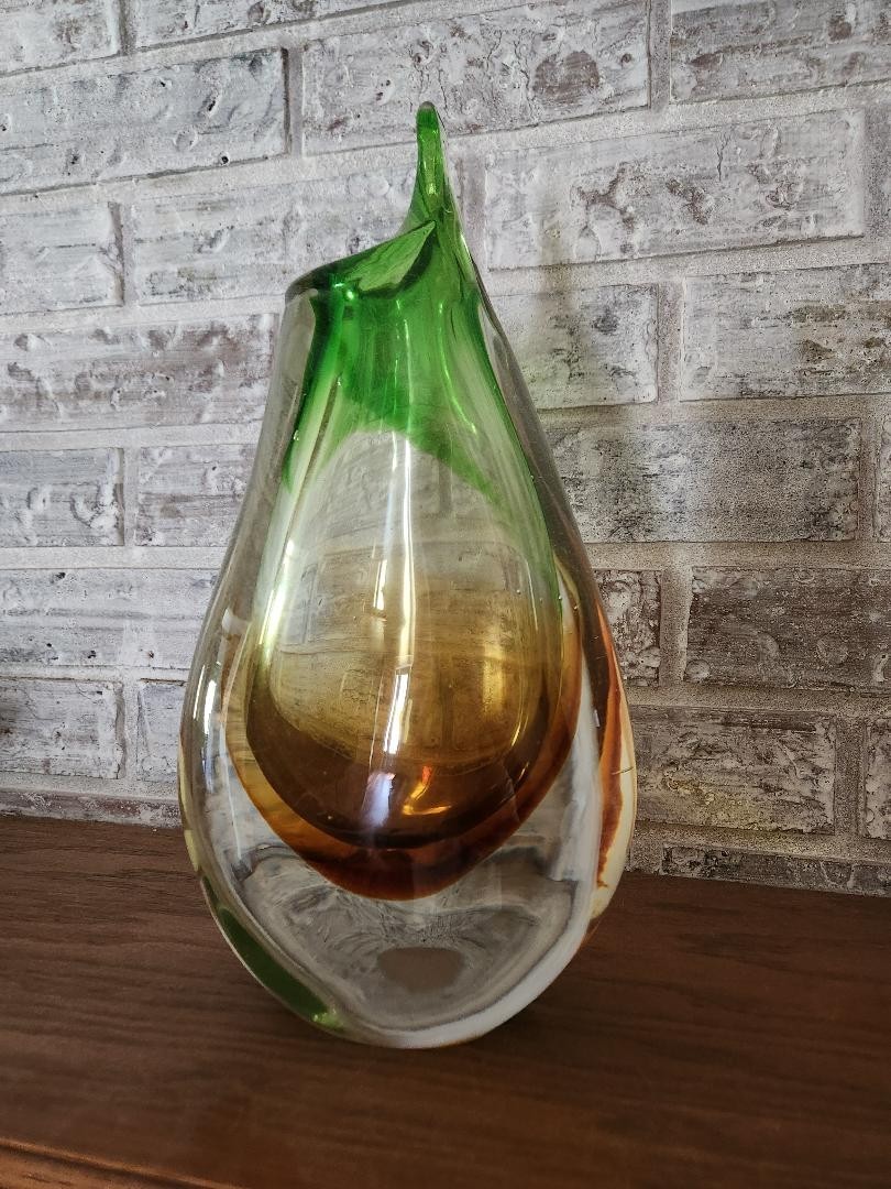 Vintage Handblown Glass Vase