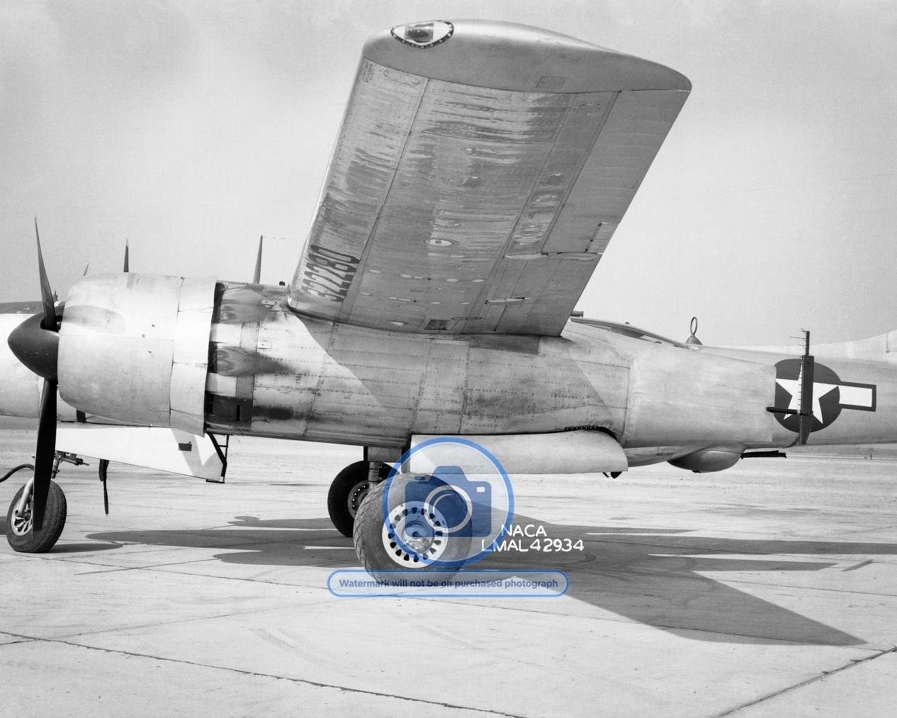 DOUGLAS A-26B INVADER NACELLE DRAG REDUCTION TEST 8X10 PHOTO