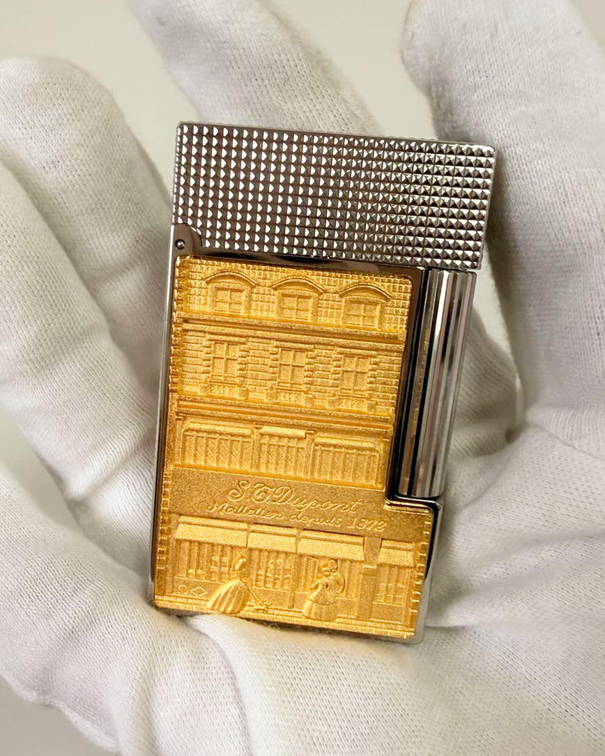 L2 Hotel Particulier 150th. Double Flame Gold Lighter gift box