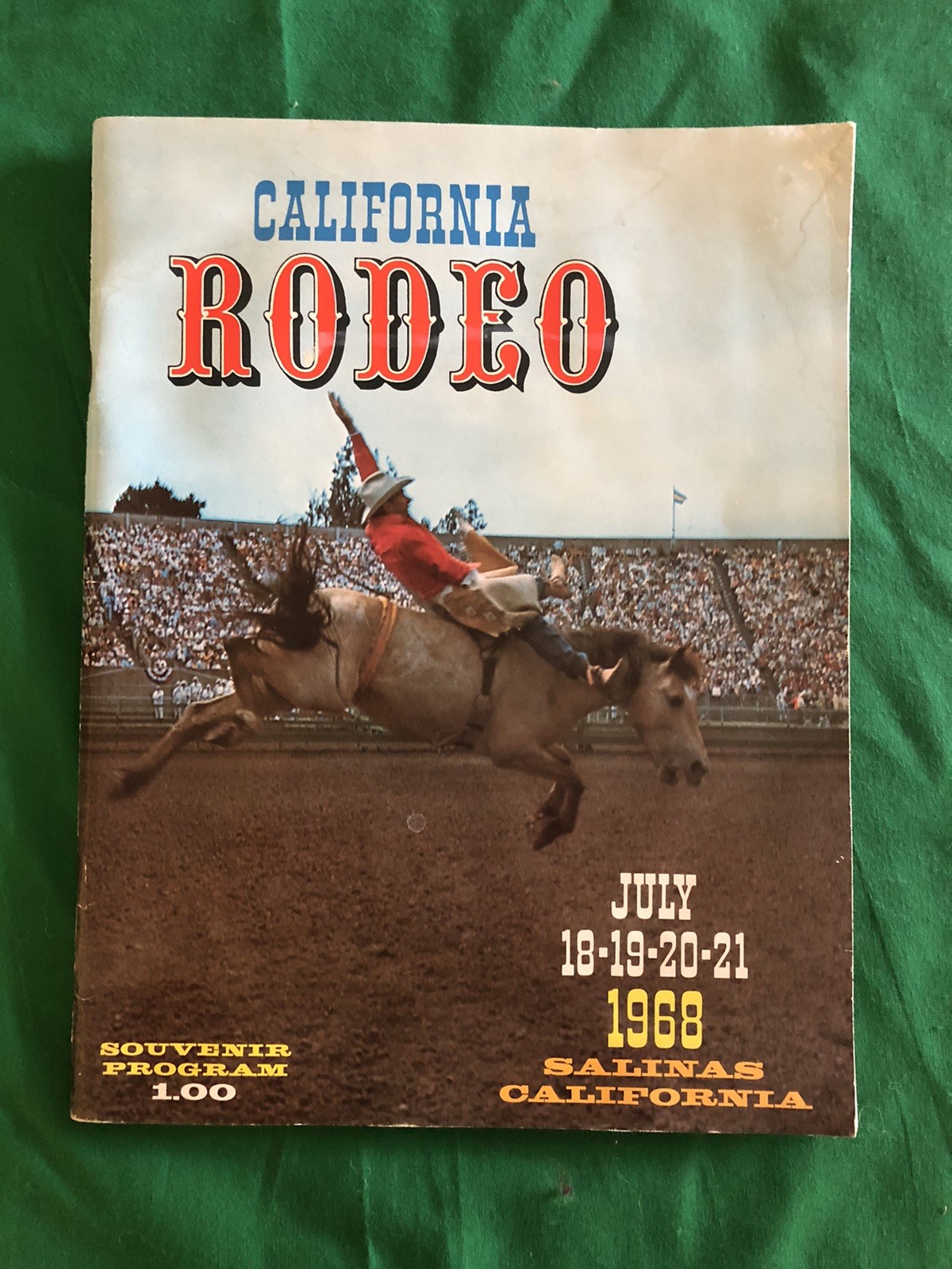 VINTAGE 1968 CALIFORNIA RODEO SALINAS Souvenir Program Booklet With Insert VINTAGE 1968 CALIFORNIA RODEO SALINAS Souvenir Program Booklet With Insert