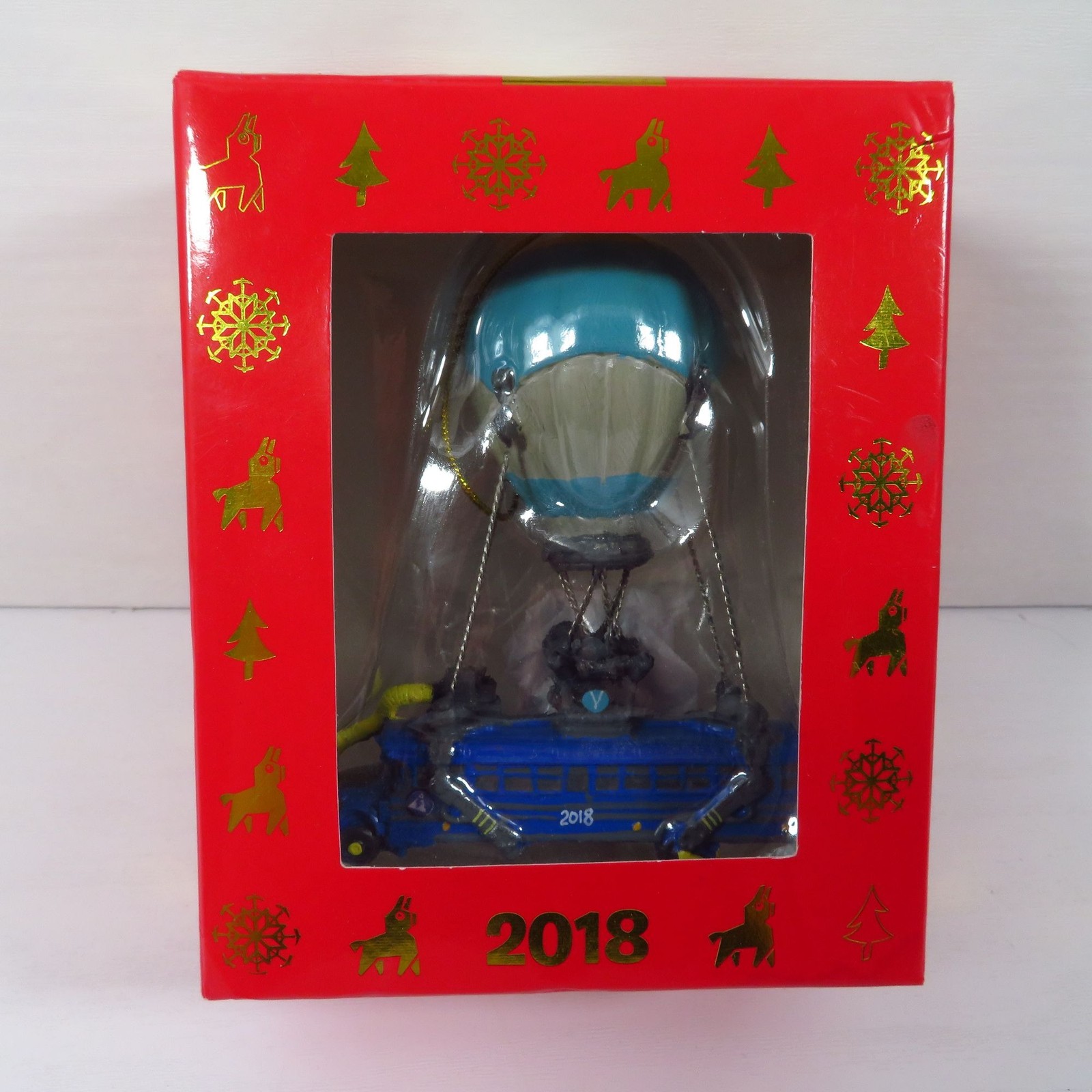 Epic Games Employee Christmas Ornament Fortnite Battle Bus 2018 **READ